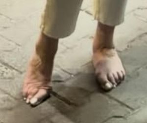 Magda Gessler w luksusowych sandałach ukrywa haluksy