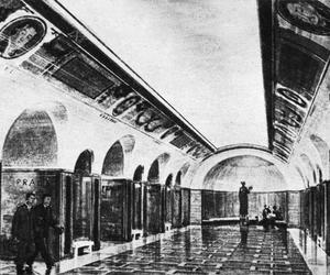 Projekty stacji metra Towarowej i Teatralnej z lat 50-tych