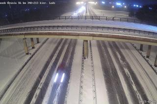 Intensywne opady śniegu w Trójmieście 8.02.2021. Obwodnica zablokowana