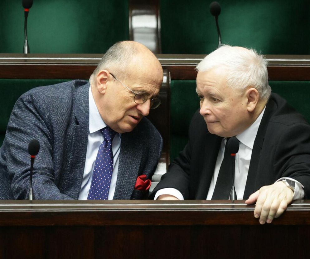 Jarosław Kaczyński i Zbigniew Rau