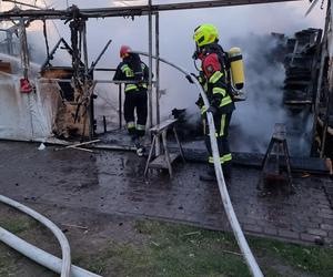 Pożar zakładu stolarskiego w Parszowie 30-03