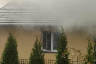 Pożar domu w Wyrowcach w gminie Ćmińsk