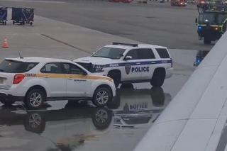 Ewakuacja i pożar na lotnisku JFK