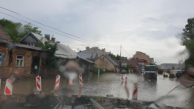 Ulewa w Białymstoku 28.05.2019