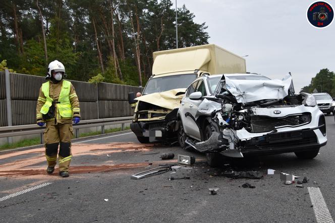 Wypadek w al.Krakowskiej. Uszkodzone trzy auta