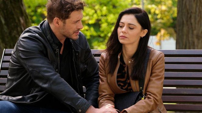 M jak miłość odc. 1884. Marcin (Mikołaj Roznerski), Iza (Adriana Kalska)