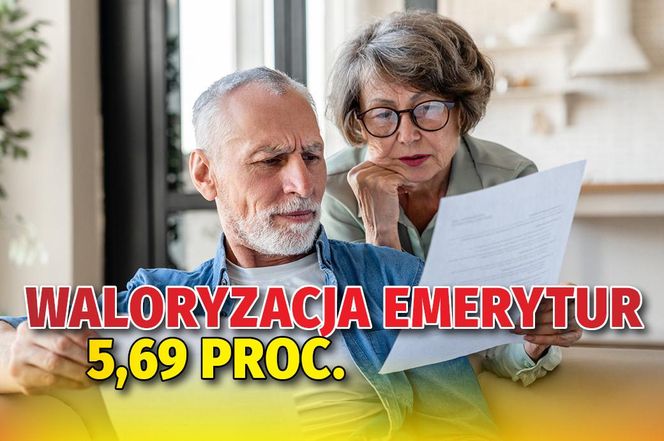  Waloryzacja emerytur 5,69 proc.