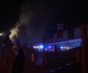 Pożar hali w Sosnowcu