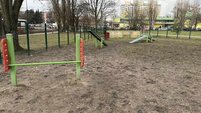 Psi park na ul. Żubardzkiej w Łodzi