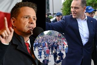 Marsze Trzaskowskiego i Nawrockiego jednego dnia. Czy się spotkają? 