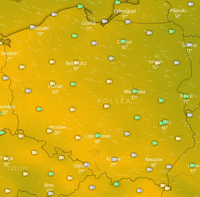 temperatura w Polsce