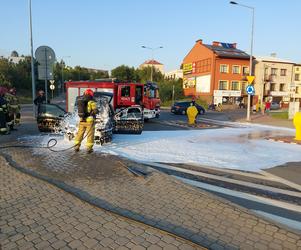 Pożar niopodal Targowiska w Starachowicach