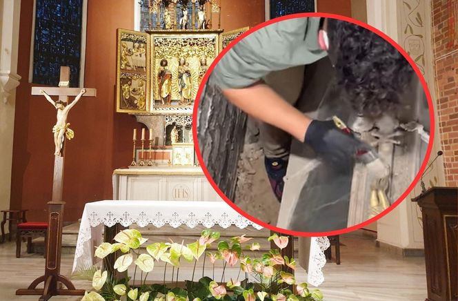 Szklana trumna z XIX wieku pod posadzką poznańskiej świątyni
