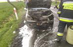 Pożar samochodu osobowego w Łasinie