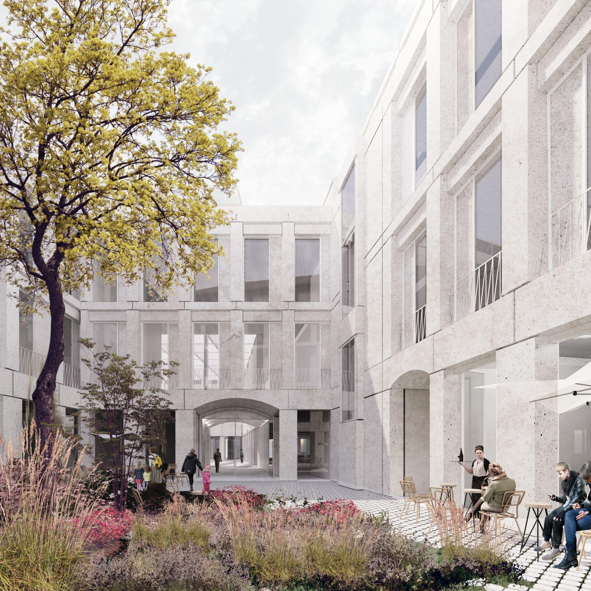 Wewnętrzny dziedziniec Pałacu Saskiego