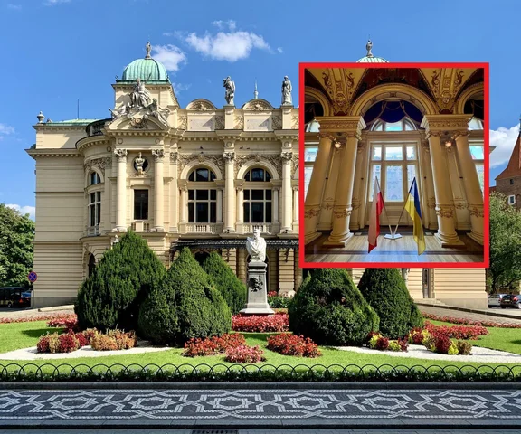 Teatr Słowackiego chowa ukraińską flagę. To przez groźby