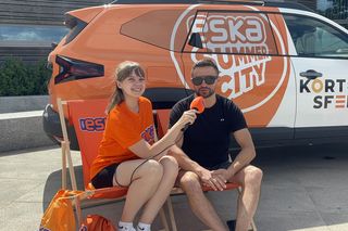 Wakacyjny patrol Eska Summer City na olsztyńskiej Plaży Miejskiej