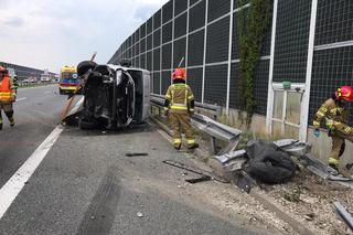 Wypadek na A4 w Biadolinach Radłowskich - 12.07.2023r.