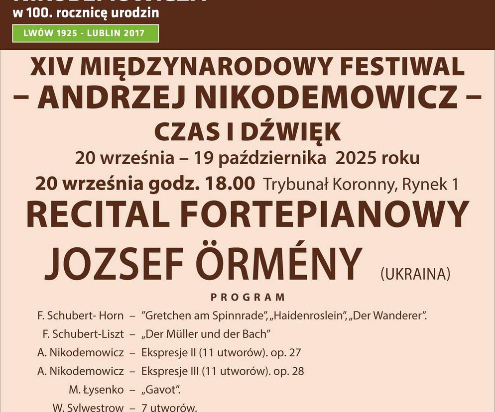 Festiwal Czas i Dźwięk - plakat