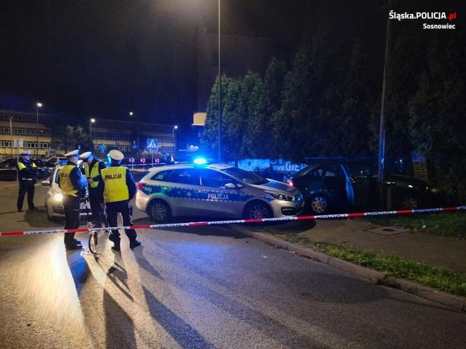 Strzelanina i pościg ulicami Sosnowca. Kierowca był kompletnie pijany