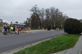 ulica Akademicka w remoncie