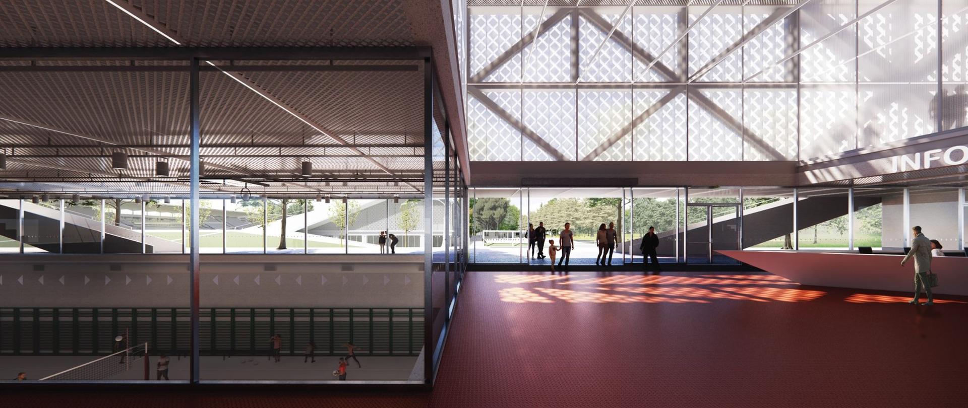 Hala sportowa i główny stadion warszawskiej Skry