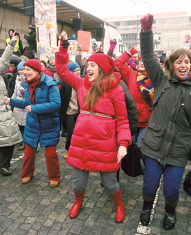 Feministki zablokowały centrum