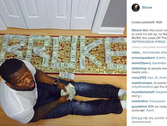 50 Cent chwali się kasą