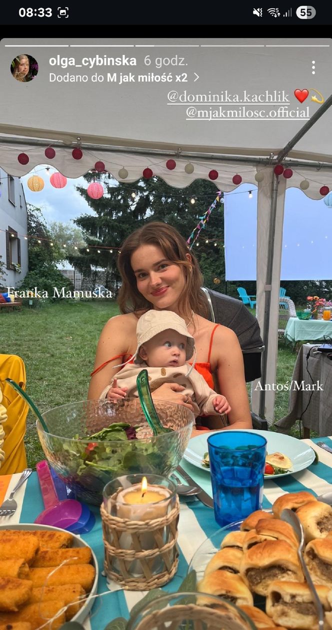 M jak miłość nowy sezon. Franka (Dominika Kachlik), jej syn Antoś 