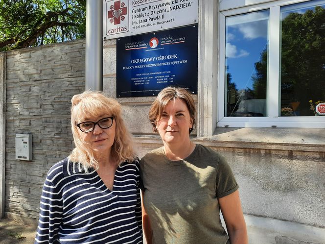 Agnieszka Filipczuk i Katarzyna Świątkiewicz z Centrum Kryzysowego w Koszalinie