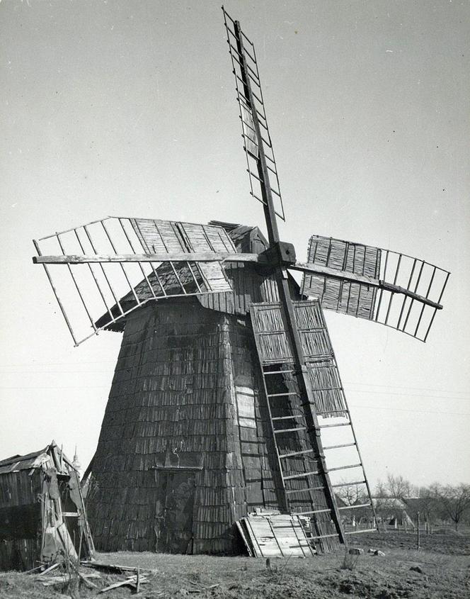 Pacanów Wiatrak, fot. Jan Siudowski 1960 r.