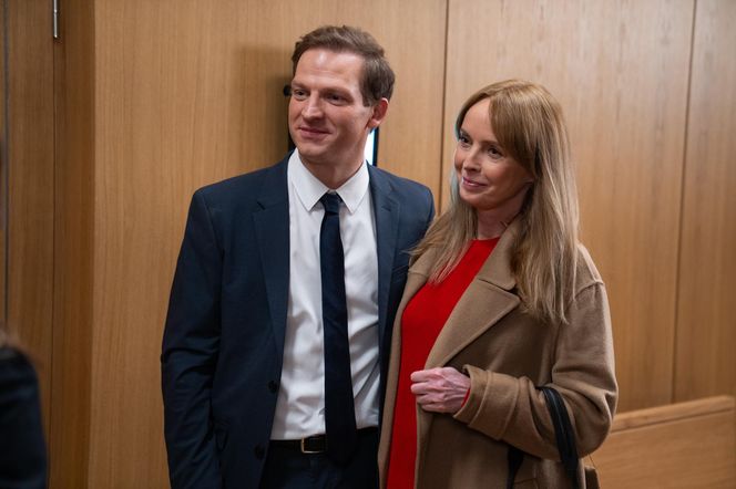 Barwy szczęścia odc. 3200. Łukasz (Michał Rolnicki), Agnieszka (Katarzyna Tlałka)