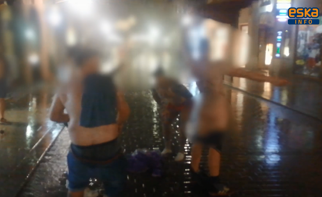 Pijani Brytyjczycy NAGO w sercu Krakowa