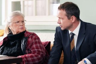 	Barwy szczęścia odc. 3156. Amelia (Stanisława Celińska), Bruno (Lesław Żurek)