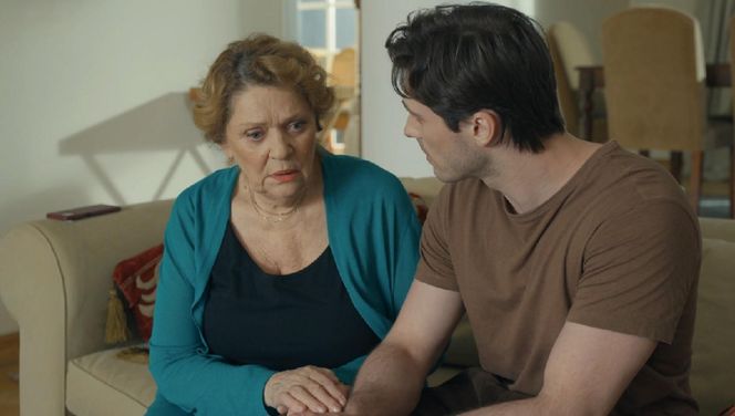 Barwy szczęścia, odcinek 3201. Józefina (Elżbieta Jarosik), Cezary (Marcel Opaliński) 