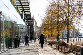 Plac Trzech Krzyży w Warszawie po modernizacji, listopad 2023