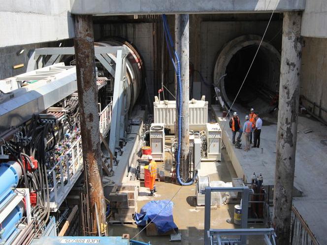II linia metra- tarcza Maria drąży tunel