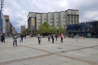 Protest przeciwko wyborom korespondencyjnym w Katowicach 