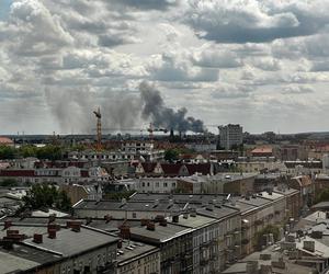 Ogromny pożar w Luboniu. Na miejscu kilkanaście zastępów straży