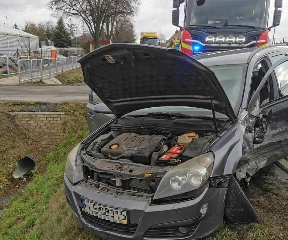 Jedna osoba poszkodowana w wypadku na DK 12 w Lasocicach koło Leszna