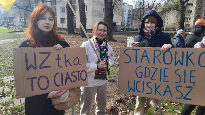 Protest przeciwko patodeweloperce w Warszawie