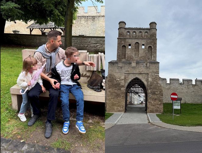 Patryk Jaki na zamku z rodziną