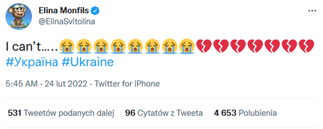 Świat sportu reaguje na wybuch wojny na Ukrainie