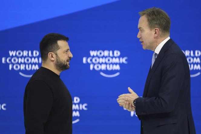 Prezydent Zełeński w Davos