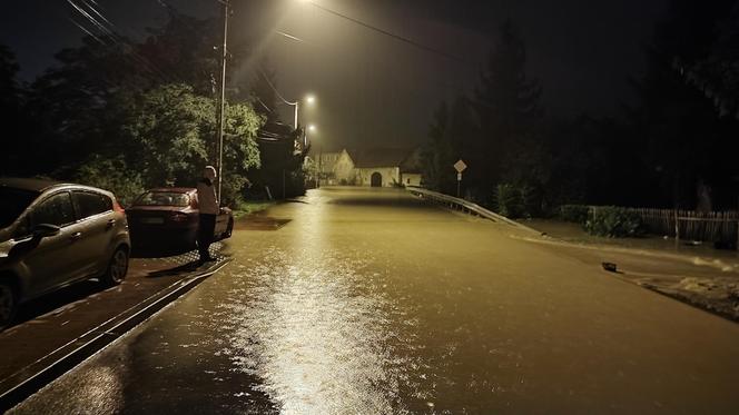 Zalana miejscowość Konradów koło Nysy