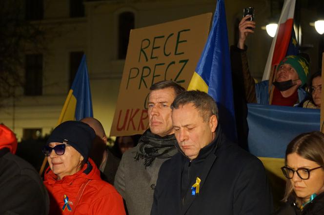 Wojna na Ukrainie. Bydgoszczanie protestowali przeciwko rosyjskiej agresji [ZDJĘCIA]