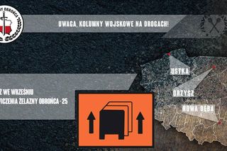 Na drogach regionu możecie napotkać kolumny wojskowe. To tylko ćwiczenia!