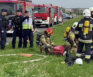 Wypadek awionetki w Gliwicach. Na szczęście były to tylko ćwiczenia 