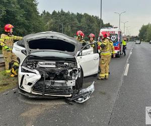 Groźne zdarzenie na DK86 w rejonie Kostuchny