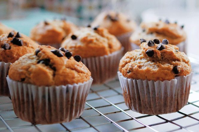 muffinki orkiszowe z czekoladą